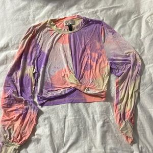 Beach riot tie dye size medium crop top new without tags